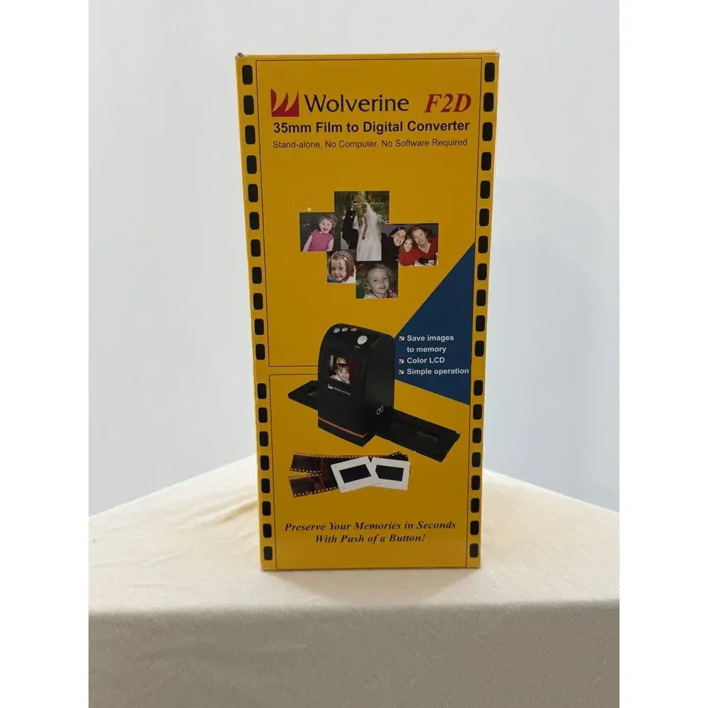 Wolverine F2D 35mm Film to Digital Converter Stand-Alone Sealed Working Order
